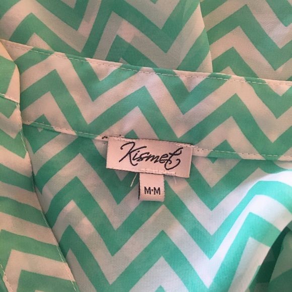 Kismet chevron 3/4 length blouse - Picture 3 of 5